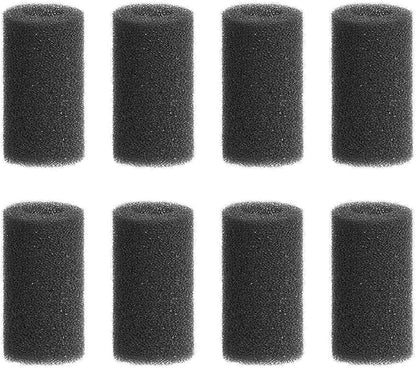 8 Pieces Black Pre-Filter Sponge Foam Roll Accessories for Aquarium Fish Tank