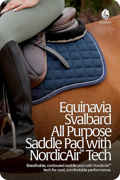 Equinavia Svalbard NordicAir™ Tech All Purpose Saddle Pad | Breathable Micromesh | Contoured Shape