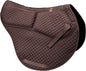 ECP Equine Comfort Products All-Purpose Contoured Correction Saddle Pad with Adjustable Memory Foam Inserts for Custom Support, Non-Slip, Shock Absorbing, 22” Spine, 19.5” Drop