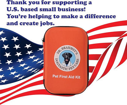 Dr Brahmsy’s Pet First Aid Kit – Emergency Kit for Dogs, Perfect for Travel, Camping & Hiking Essentials