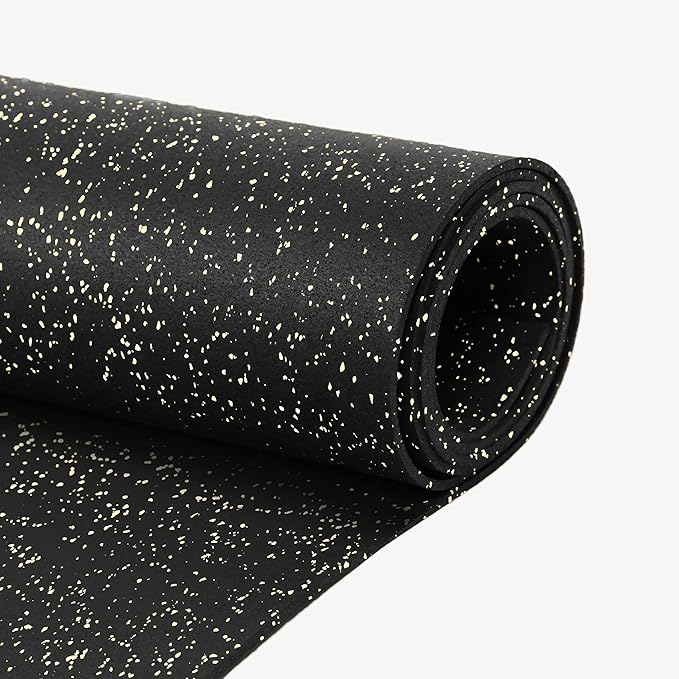 Flooring Inc's 1/4" Thick Tough Rubber Flooring Roll | Flexible Recycled Rubber Floor Mats for Home Gym | Heavy Duty Rubber Mat for Home Gyms, Sheds, Horse Stall Mat or Trailer