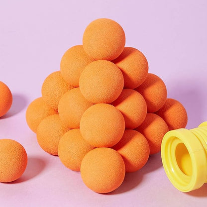 Frienda 24 Pieces Refill Balls Soft Orange Foam Balls Refills Approx 1. 1 Inch in Diameter, Soft Small Light Cat Ball Toys
