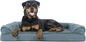Furhaven Orthopedic Dog Bed for Large Dogs w/ Removable Bolsters & Washable Cover, For Dogs Up to 95 lbs - Plush & Suede Sofa - Deep Pool, Jumbo/XL