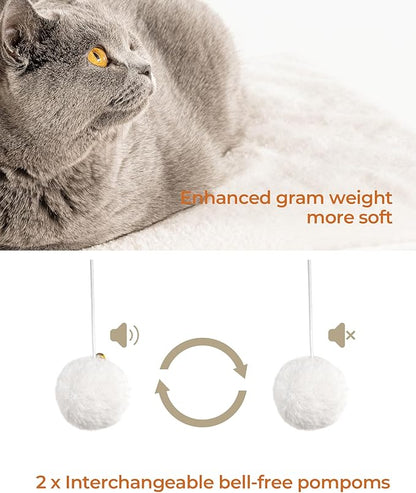 FourFurPets 35.4in 3-Tier Modern Cat Tree Tower Condo, Cat Scratch Posts for Indoor Cats, Big Plate, Two Full Sisal Scratching Posts, Rustic Brown