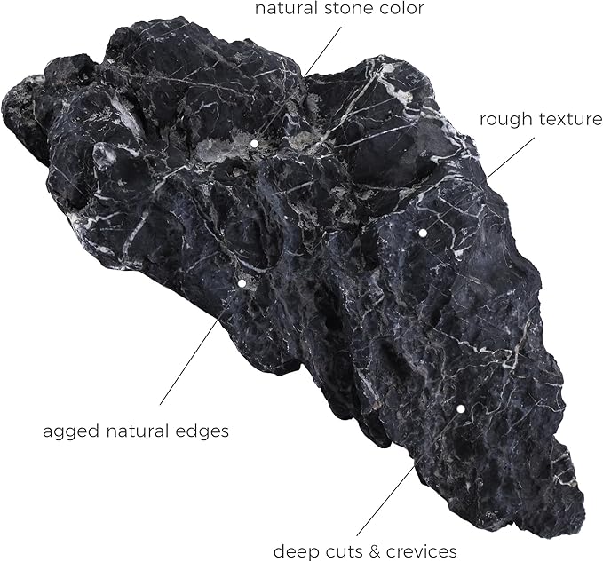 22-24 Inches Natural Seiryu Stone 1 PCS Ultra Large Aquarium Rocks for Aquascaping, Aquarium Landscaping, Terrariums, Fish Tank Decoration, Vivariums, Paludarium, Amphibian Enclosures