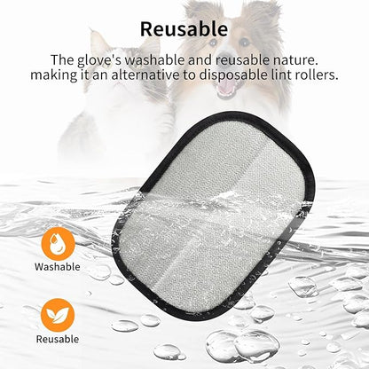 2 Pcs Electrostatic Gloves Pet Hair Removal,Reusable Pet Cat Dog Hair Removal Grooming Gloves Brush Tool