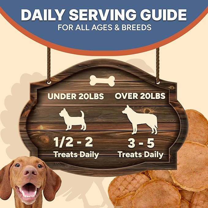 Gaines Family Farmstead Turkey Tendon Chips for Dogs – 5 oz, Natural Single-Ingredient Dog Treats, High-Protein Crunchy Chews, Rawhide Alternative, Grain-Free, Made in USA