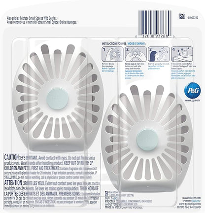 Febreze Small Spaces, Fresh - Twist Cranberry, 2 count