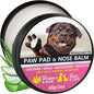 Dog Paw Balm for Dry Cracked Paws – Lick-Safe Moisturizer and Organic Paw Wax with Aloe & Vitamin E – Hot Pavement and Winter Snow Protection – Nose Safe – for All Breeds