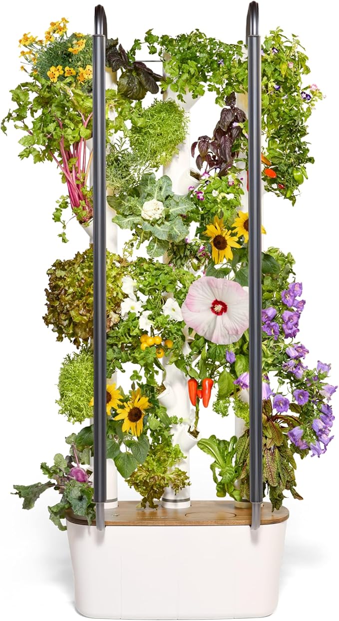 Gardyn 4.0 Hydroponics Growing System Kit & Vertical Garden Planter, 30 Non-GMO Indoor Plants Smart Garden, Herbs, Vegetables & LED Grow Lights for Indoor Gardening System