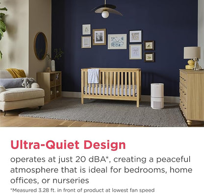 Frigidaire PureA300 XL HEPA Air Purifier with Wi-Fi for Large Rooms, Covers up to 1,685 Sq. Ft., 3-Stage Filtration, Energy Star Certification, Air Quality Monitoring, Smart Mode, Ultra Quiet, White