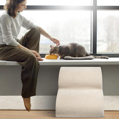 Dog Stairs for Small Dogs - High Density Foam Pet Steps, Extra Wide Dog Ramp with Non-Slip Bottom for High Beds, Couch and Sofa, Best for Dogs Injured, Older Doggy Cats