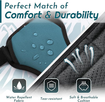 Eagloo Dog Harness Medium Sized Dog, No Pull Service Vest with Reflective Strips and Control Handle, Adjustable and Comfortable for Easy Walking, No Choke Pet Harness with 2 Metal Rings, Dark Green, M