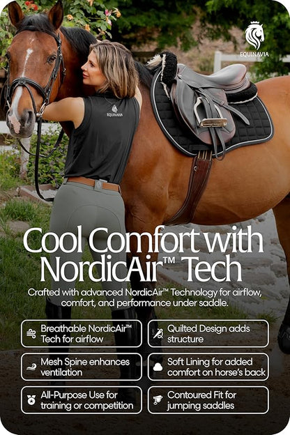 Equinavia Svalbard NordicAir™ Tech All Purpose Saddle Pad | Breathable Micromesh | Contoured Shape