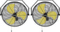 5400 CFM 20" Outdoor Wall Mount Fans with 2 Pack, High Velocity 3-Speed Waterproof Professional Outdoor Fan, Heavy Duty Industrial Wall Fan for Patio, Commercial, Gazebo, and Garage, UL Listed