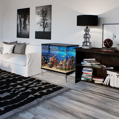 24 in X 36 in. Aquarium Stand | Industrial Style Aluminum Fish Tank Base with Open Frame Design