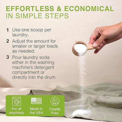 Good Natured Brand | Laundry Bundle | Carpet Freshener Lemon & Eucalyptus 47oz | Pet-Friendly Carpet Deodorizer | Laundry Powder Peppermint 47oz | Hypoallergenic Laundry Powder 94 Loads