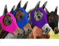 Frienda 4 Pcs Horse Fly Masks with Ears Head Fly Masks for Horses Smooth Elastic UV Protection Cover from Summer Insect Pests(Large,Purple, Blue, Pink, Black)