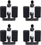 AQUANEAT 4 Pack Double Bio Sponge Filter, for Fry, Betta, Shrimp, Nano, Aquarium Fish Tank (Small up to 20 Gal)