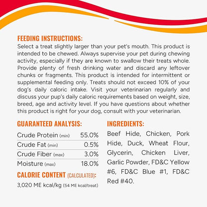 Good'n'Fun Triple Flavored Rawhide Kabobs for Dogs, 24 oz, 36 Count, 2 Pack