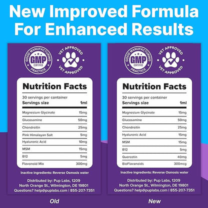 Freedom Joint Drops - Dog Joint Support Supplement with Human-Grade Ingredients - No Fillers, Preservatives, Additives, or Artificial Ingredients, 6 30 ml Droppers