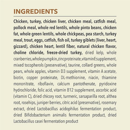 ACANA Highest Protein Meadowlands Grain-Free Dry Cat Food, Free-Run Chicken and Turkey and Chicken Liver Cat Food Recipe, 4lb