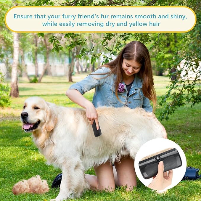 2025 Upgrade Deshedting Dog Brush & Cat Brush - Dog Undercoat Brushs with Comfort Grip, Pet Hair Removal Tool for Shedding - Fits Short Hair Pets (4 Inches)