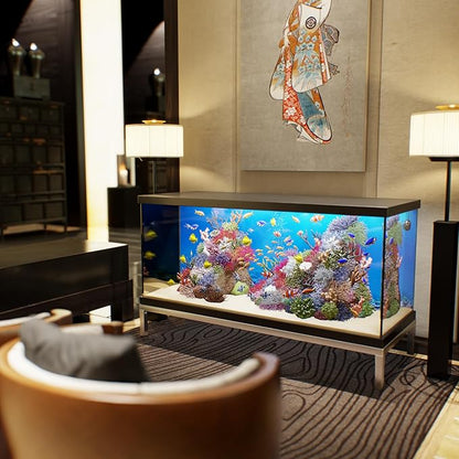 24 in X 60 in. Aquarium Stand | Industrial Style Aluminum Fish Tank Base with Open Frame Design