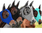 Frienda 4 Pcs Horse Fly Masks with Ears Head Fly Masks for Horses Smooth Elastic UV Protection Cover from Summer Insect Pests(Medium,Black, Gray, Blue, Mint Green)
