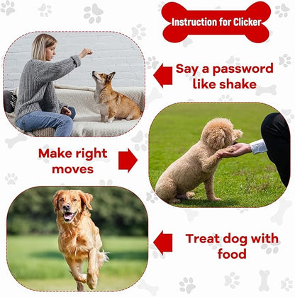 Frienda 18 Pieces Dog Training Clicker, Pet Behavioral Training Clickers with Wrist Strap for Dogs Cats Puppy Birds Horses(Multicolor)