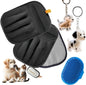 2Pcs Five-Finger Pet Hair Removal Glove for Dogs,Reusable Cat Grooming Gloves,Pet Hair Collector Keychain,Electrostatic Pet Hair Removal Tool for Furniture,Car,Couch,Carpet,Essential Pet Supplies