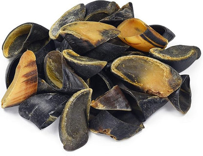 Full-Size Cow Hooves for Dogs | (50 Pack) All-Natural Long Lasting Dog Chews | Made from Grass Fed Cattle | Tasty Treat for Oral Hygiene | Fantastic Alternative for Rawhide and Bully Sticks