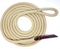 Double Braid Lead Rope with Eye Splice Loop, 12-14FT Lengths (Beige, 12 ft.)