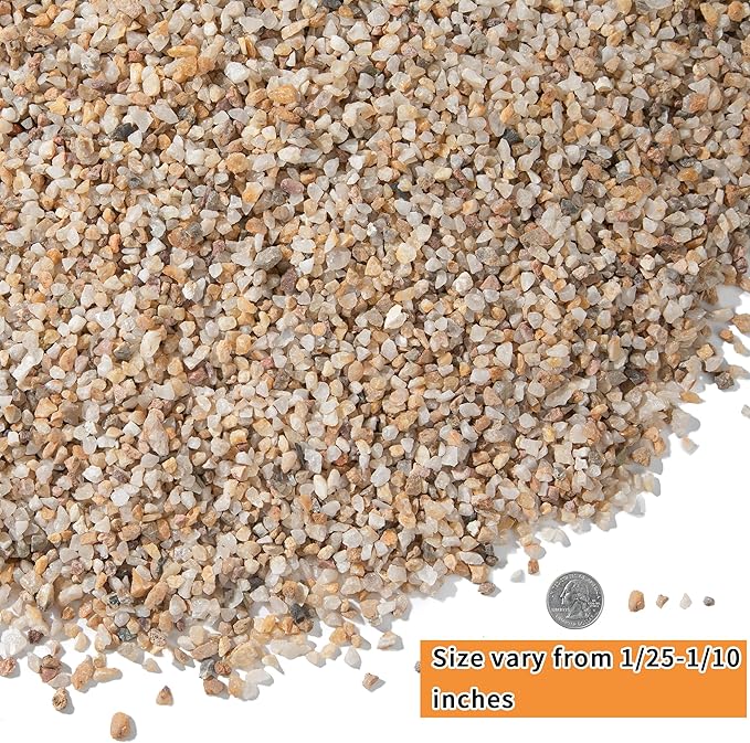 5lb Mixed Sand Rocks Pebbles Pumice Potting Soil Amendment Succulent Cactus Bonsai Gritty Rock Decorative Gravel for Succulents, Bonsai, Vase Fillers,Terrarium Plants