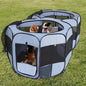 2-in-1 XLarge Pop Up Dog Playpen, Cat Puppy Pet Playpen, Indoor Outdoor Cats Enclosed, Cat Tent Crate Cage Kennel, Portable Playpen for Kitten and Small Animals(No Divider, Unified Space)
