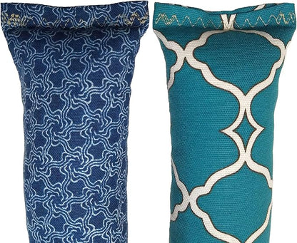 15" Catnip Cat Kicker Toys/Kitty Kick Sticks/Cat-Nip Kick Sticks (Green and Cobalt Blue) (Kickers Filled with 1 oz Premium Canadian Catnip)