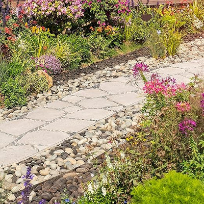 40lbs River Rocks, 1-2 Inch Natural Pebbles for Plants, Hand-Picked Premium Stones for Landscaping and Garden Design, Fish Tank, Flower Pots, Pathways and Backyard, Mixed Color