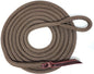 Double Braid Lead Rope with Eye Splice Loop, 12-14FT Lengths (Brown, 12 ft.)