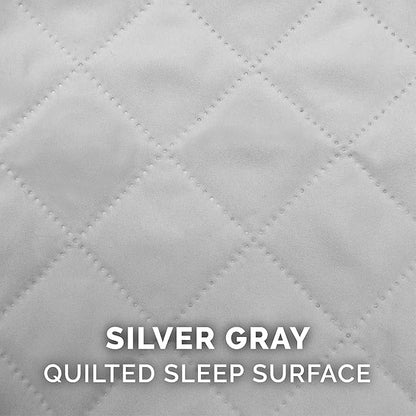 Furhaven Orthopedic Dog Bed for Large Dogs w/ Removable Bolsters & Washable Cover, For Dogs Up to 95 lbs - Quilted Sofa - Silver Gray, Jumbo/XL