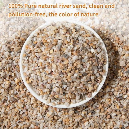 5lb Mixed Sand Rocks Pebbles Pumice Potting Soil Amendment Succulent Cactus Bonsai Gritty Rock Decorative Gravel for Succulents, Bonsai, Vase Fillers,Terrarium Plants