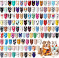 150 Pcs Dog Bandanas Bulk Pet Bibs Colorful Triangle Scarf Pet Bandanas for Medium Large Dogs Spring Summer Birthday Costume Decoration (Paw)