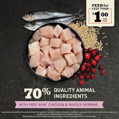 ACANA Dry Cat Food for Kittens, First Feast, Free Run Chicken and Whole Herring, 4lb