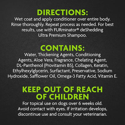 FURminator® deShedding Ultra Premium Conditioner for Dogs, 128 Oz, with Pump