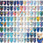 100 Pcs Dog Bandanas Bulk Pet Bibs Colorful Triangle Scarf Pet Bandanas for Medium Large Dogs Spring Summer Birthday Costume Decoration (Ocean Theme)