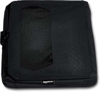 Amazon Basics Folding Portable Soft Pet Dog Crate Carrier Kennel, 36 x 24 x 24 inches, Black