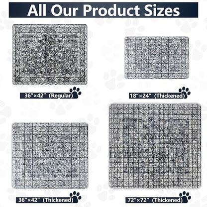 Extra Large Washable Pee Pads for Dogs (72"x72"), Upgrade Reusable Puppy Pads with Non-Slip Rug Pad, Super Thickening Absorbent Leakproof Dog Traning Pads Whelping Pad for Dogs, Doggie
