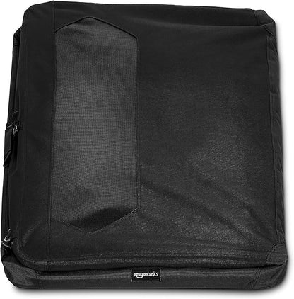 Amazon Basics Folding Portable Soft Pet Dog Crate Carrier Kennel, 42 x 31 x 31 inches, Black