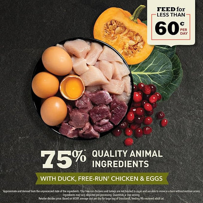 ACANA Highest Protein Grasslands Grain-Free Dry Cat Food, Duck, Free-Run Chicken and Eggs Cat Food Recipe, 4lb