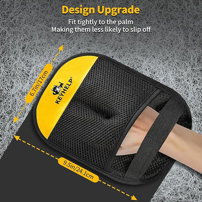 2Pcs Pet Hair Removal Glove for Dogs & Cats, Newly Upgraded Reusable Electrostatic Pet Hair Gloves, Pet Hair Remover Tool for Clothing, Couch, Carpet, Car Seat