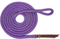 Double Braid Lead Rope with Eye Splice Loop, 12-14FT Lengths (Purple, 12 ft.)